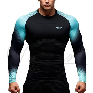 Camisetas de Compresión Deportivas para Hombre de Alta Calidad, Transpirables, de Secado Rápido, de Spandex/Poliéster, para Gimnasio y Fitness - Product Image 1