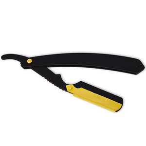 Maquinillas de afeitar de garganta cortadas de borde recto de peluquero de acero inoxidable de la mejor calidad, recién llegadas, maquinillas de afeitar plegables para el cuidado de la piel, Material de PC - Product Image 2