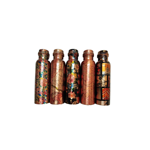 Antique Metal Handmade <b>Copper</b> <b>Bottle</b> High Quality Pure Metal Customized Size and Shape with Lid for Drinkware - Product Image 2