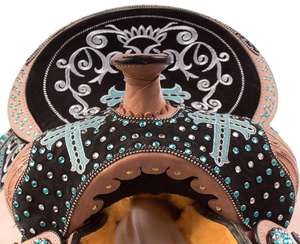 Customize Size Leather Western Saddle Tack Leather Horse Riding Saddles Western <b>Dressage</b> Racing Riding Horse Saddle From India - Product Image 6