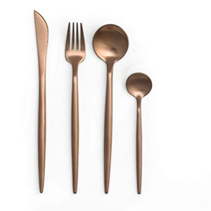 Couverts métalliques en aluminium à poignée de designer pour hôtels et restaurants de mariage Ensembles de couverts de luxe - Product Image 3