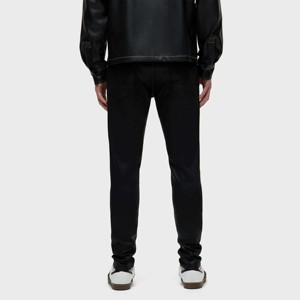 กางเกงยีนส์สีดำสกินนี่สำหรับผู้ชาย-กางเกงยีนส์ทรงสลิมฟิตมีสไตล์และใส่สบายพร้อมผ้ายืดเหมาะสำหรับชุดลำลอง - Product Image 3