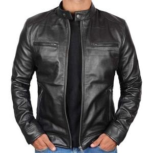 Veste en cuir personnalisée pour hommes/veste en cuir à la mode directe d'usine pour hommes - Product Image 2