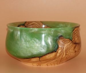 Cuenco de resina de madera de primera calidad hecho a mano artesanal moderno rústico hogar centro de mesa elegante cocina exhibición - Product Image 5