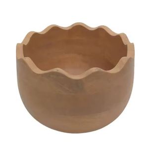 Eco-Friendly Mango <b>Wooden</b> Round <b>Planter</b> & Flower Vase Customizable Color Modern Design for Desktop & <b>Garden</b> Decor Bulk MOQ 50pcs - Product Image 2