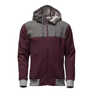 Sweat à capuche zippé classique de haute qualité et confortable pour hommes, fermeture à glissière personnalisée OEM, impression en relief personnalisée, polaire d'hiver de grande taille - Product Image 3