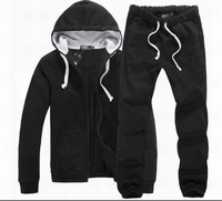 Polo de sport personnalisé, survêtement homme blanc à manches longues / ensemble de jogging / survêtement polo homme de haute qualité