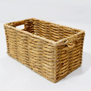 High Qualiy Handwoven Water Hyacinth <b>Storage</b> Basket, Eco Friendly Box For <b>Home</b> <b>Organization</b> and Decorative Use - Product Image 5