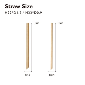 Pajita reutilizable de madera natural para Estilo de vida sin plástico Accesorio perfecto para bebidas - Product Image 4
