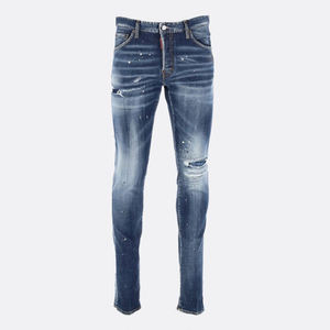 Jeans droits pour hommes en coton 100% sur mesure, fabricant OEM, taille haute, respirant, options grandes tailles - Product Image 4