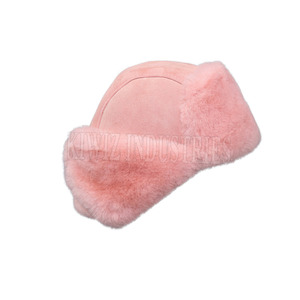 Venta al por mayor de sombrero de piel de oveja personalizado sombreros de invierno de peso ligero de béisbol de piel de oveja a la venta - Product Image 4