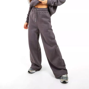 Streetwear-Pantalon multi-poches pour femmes, pantalon de jogging à taille haute, pantalon de survêtement décontracté avec logo personnalisé, nouveauté - Product Image 1