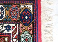Tapis Kirman turc vintage en laine tissé à la main, teint à la racine florale, de Gallipoli Canakkale Ayvacik, 178x276 (6' X 9')