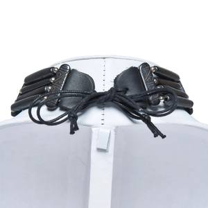 Gargantilla exclusiva de Pipa de pelo con cuentas de hueso y Coral de colección de joyas de concha de Color Natural para mujer precio al por mayor - Product Image 3