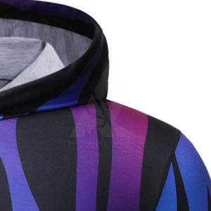 Sweats à capuche de sublimation légers de haute qualité pour hommes 100% coton Design personnalisé avec motif solide et col à capuche - Product Image 3