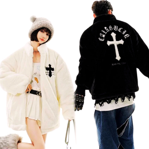 Chaqueta Acolchada de Piel de Conejo con Cuello Alto Bordado para Hombre, Chaqueta de Invierno de Primera Calidad, Gruesa y Cálida, de Alta Demanda, Prenda Elegante - Product Image 2