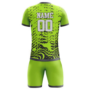 Ventes en gros de maillots de football pour hommes en polyester 100% personnalisés et bon marché, ensembles de maillots de football respirants, sublimation, service OEM pour adultes - Product Image 6