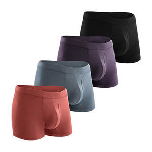 Boxers Homme Taille Mi-Haute Élastique Hip Hop Sport Fitness Coton Spandex Séchage Rapide Respirant Personnalisable - Product Image 2