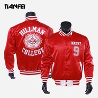 Veste de baseball universitaire en laine personnalisée TF, veste de baseball en molleton personnalisée, veste universitaire avec broderie pour hommes