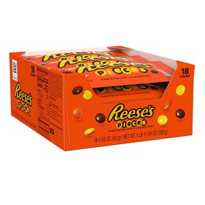REESE'S PIECES Peanut Butter in a Crunchy Shell, Candy Bags, 1.53 oz (18 Count) - Product Image 6