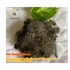 Fibre staple siliconée conjuguée creuse en PET brun 15D*51mm, haute qualité, certifiée GRS, 100% polyester, Vietnam, pour textile de maison - Product Image 3