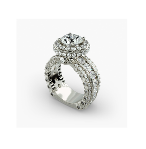 แหวนเพชรหรูหราสำหรับผู้หญิงที่มีการออกแบบที่ซับซ้อนและคุณภาพชั้นนำเพื่อเสน่ห์และเสน่ห์ที่ซับซ้อน - Product Image 2