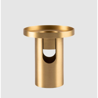 Brûleur à huile essentielle en métal de forme carrée avec bougie plaquée nickel noire Brûleur à huile pour parfum Décoration intérieure