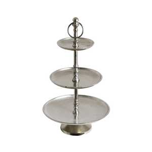 Support à gâteau en aluminium plaqué cuivre, écologique, avec poignée, pour décoration de fête de mariage, couleurs personnalisées, lot de 4, prix de gros d'usine - Product Image 4