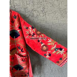 Wholesale Lot <b>Velvet</b> Long Sleeve <b>Women's</b> Vests & Waistcoats Hand Handmade <b>Velvet</b> Short Coat <b>Jackets</b> Party Wear <b>Jacket</b> - Product Image 5