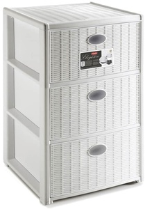 Cassettier Elegance de 3 Cajones - 40x40x60 H Color Blanco - Product Image 1