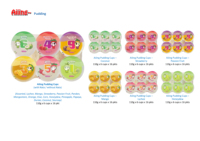 Aiiing Coupes à pouding aux fruits Nata De Coco 110g x 6 cups x 16 pkts Coco Fraise Passionfruit Mangue Litchi Miellat Assorti