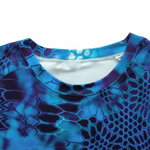 เสื้อตกปลาแขนยาวแบบระเหิดผ้าแห้งเร็วเสื้อตกปลาพิมพ์โพลีเอสเตอร์ตามสั่ง - Product Image 3