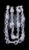 Collier de luxe pour homme, chaîne cubaine entièrement sertie de diamants D Yash, testé au diamant, style hip-hop, tendance