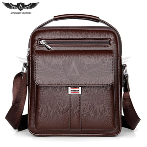 Sac à main d'affaires en cuir pour homme, service de logo personnalisé, produit de la plus haute qualité en différentes couleurs, sac à bandoulière de bureau - Product Image 1