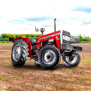 Massey Ferguson 385 Tractor utilitario diésel de servicio pesado con accesorio de cargador, eje de toma de fuerza y accionamiento 4WD para operaciones agrícolas - Product Image 1