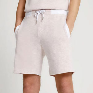 Custom T Shirts <b>Shorts</b> Set <b>Men</b> <b>Short</b> Sleeve Crew Neck Slim Fit <b>White</b> Hem Cotton Soft Training Casual Clothing Set - Product Image 4