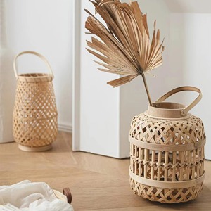 Wholesale New Design Rattan Glass Votive <b>Candle</b> Holder Rattan Hanging <b>Lamps</b> and Lanterns Made in Vietnam - Product Image 3