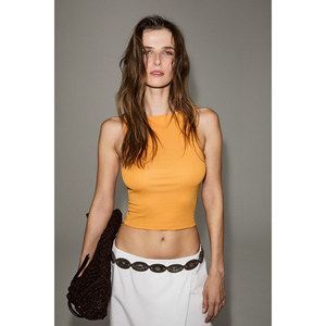 Chemise à col bateau en tissu doux et extensible pour femme GRIMELANGE SILMA - Product Image 3
