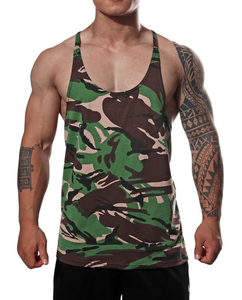 Unique Design Made <b>Men's</b> Camouflage Printed Stringers Vests Athletic Workout Training Wear Bodybuilding Gym <b>Singlet</b> Male - Product Image 1