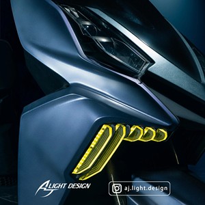 AJ LIGHT DESIGN Sym-Drg Sistema de luz de señal de giro delantera para motocicleta Luces intermitentes para seguridad de motocicleta - Product Image 4