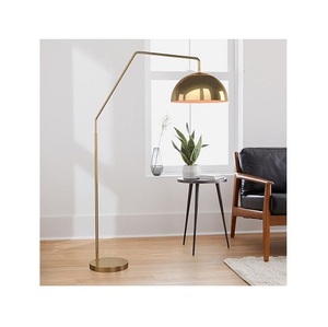 Lampadaire de chambre d'hôtel américain, lampes de chevet créatives en forme de colonne, en maille métallique - Product Image 2