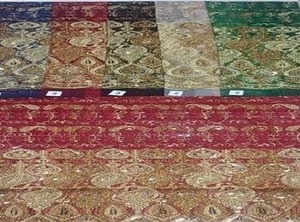 Tissu textile teint de haute qualité, largeur 58 pouces, avec broderie de sequins pour vêtements, robes, vêtements ethniques, fournisseur en gros OEM ODM - Product Image 4