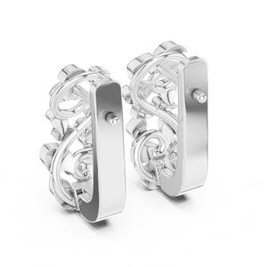 Boucles d'oreilles de luxe certifiées IGI pour femmes Moissanite et diamant naturel de qualité supérieure VVS1 avec bijoux fins plaqués argent - Product Image 3