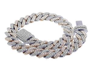 Cadena de eslabones cubanos de oro de 10 quilates personalizada con diamantes cultivados en laboratorio, collar de diamantes en negrita, joyería para hombre, moda callejera - Product Image 1