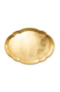 Plateau de service en laiton artistique, idéal pour les fêtes et les réunions sociales, ajoutant un élément de charme et de sophistication - Product Image 5