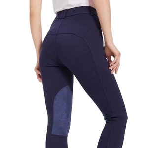 Pantalones de cuero con asiento completo para mujer, mallas transpirables para entrenamiento de equitación, ropa deportiva, pantalones ecuestres resistentes para montar a caballo - Product Image 1