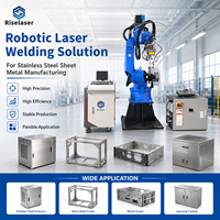 Station de soudage laser industrielle pour la fabrication de tôles en acier inoxydable, système de soudage robotisé automatique, boîtier métallique