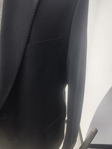 Veste <span class=keywords><strong>de</strong></span> luxe NAYIJI pour homme, nouvelle collection, bleue, à col plat, idéale pour le quotidien et les occasions formelles, motif à carreaux. - Product Image 2