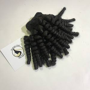 Mèches de cheveux brésiliens en vison naturel, extensions de trame de cheveux bouclés, couleur noire vierge, qualité supérieure - Product Image 2