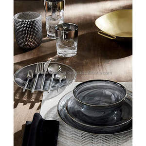 Ensemble de couverts en acier inoxydable de luxe pour hôtel et repas à domicile, accessoires de cuisine élégants de couleur argent, meilleurs prix d'Inde - Product Image 2